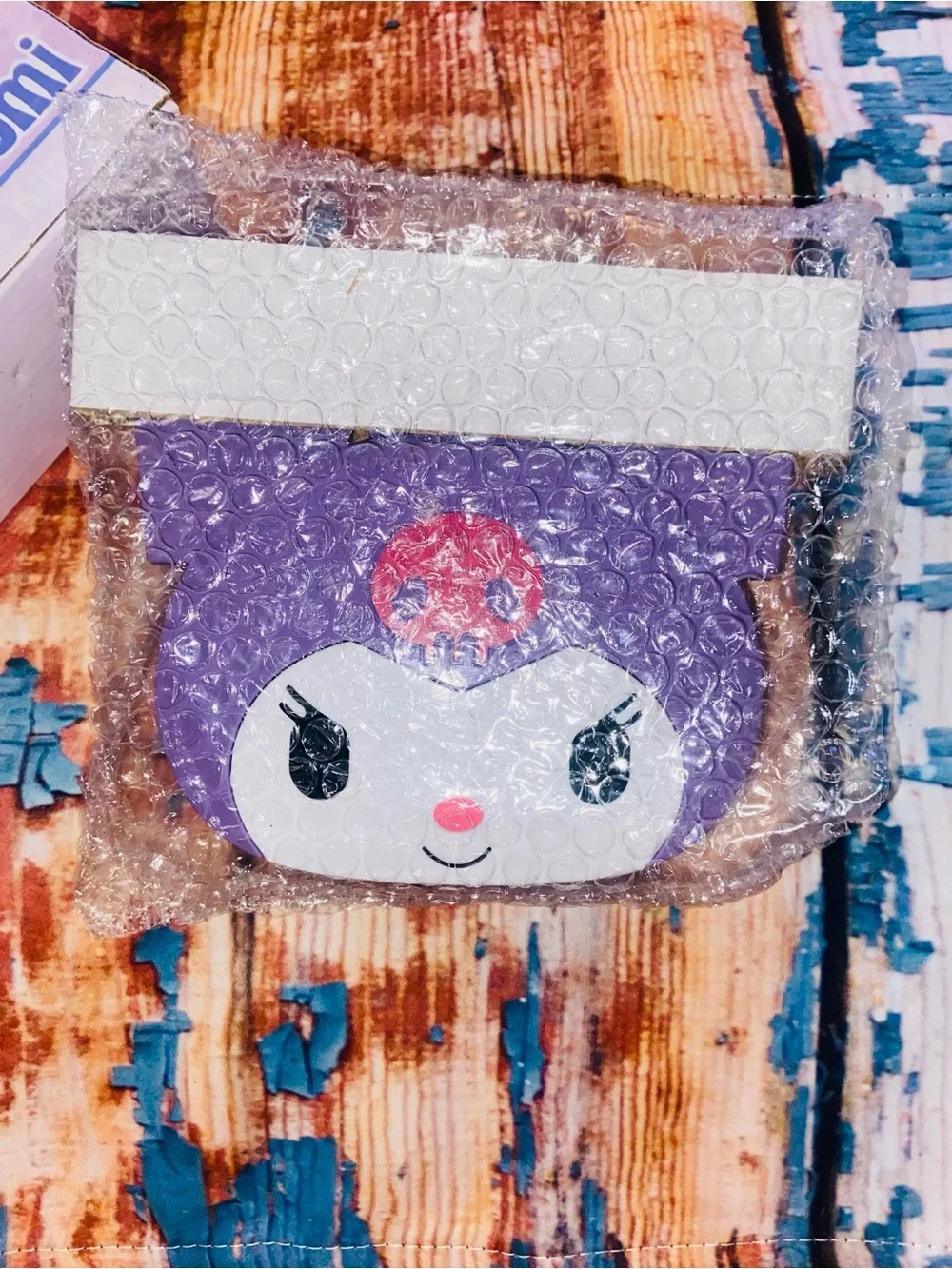 Kuromi Purple Desk Mirror Storage Box